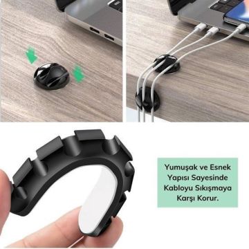 16 Parça Kablo Düzenleyici Toparlayıcı Set