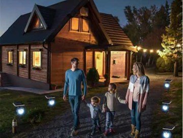 3 Modlu Güneş Enerjili Harekete Duyarlı Bahçe Duvar Lambası (42 Led)