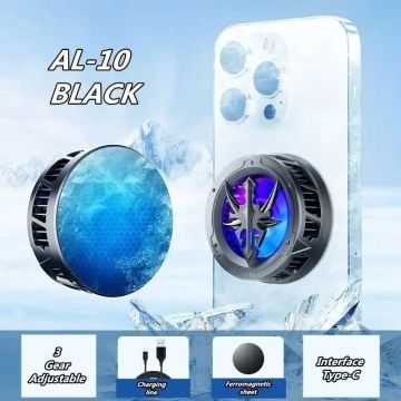 AL10 Rgb Işıklı Manyetik Cep Telefonu Soğutma Buzlu Fan