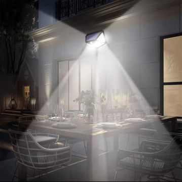 100 Led Güneş Enerjili Hareket Sensörlü Duvar Lambası