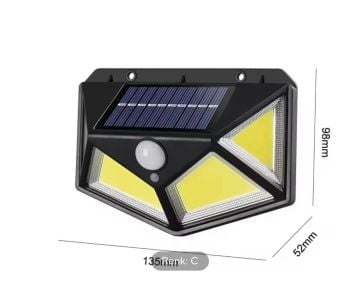 Dekoratif Güneş Enerjili Hareket Sensörlü Duvar Lambası