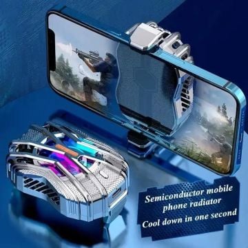 P40 Kıskaçlı Rgb Işıklı Cep Telefonu Soğutma Buzlu Fan