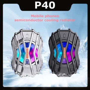 P40 Kıskaçlı Rgb Işıklı Cep Telefonu Soğutma Buzlu Fan