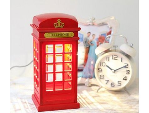 Nostaljik Londra Telefon Kulubesi Lamba