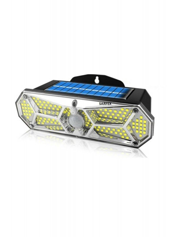 158 Led Solar Güneş Enerjili Hareket Ve Karanlık Sensörlü 3 Modlu Led Aydınlatma