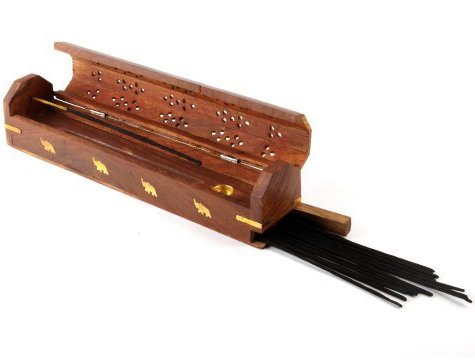 Ahşap Tabut Tütsü Kutusu Küçük 2 Adet (25.5 cm)