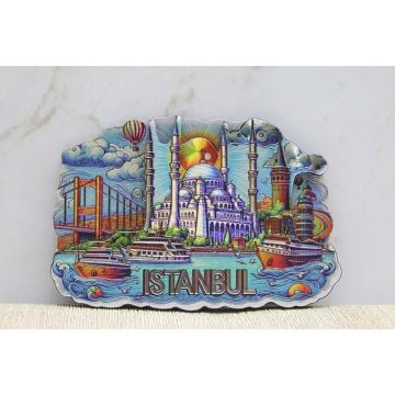 Silikon İstanbul Temalı Magnet (8.5 cm x 5.5 cm)