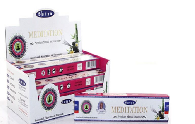 Satya Meditasyon Çubuk Tütsü Meditation Incense Sticks (12 Paket x 15gr)
