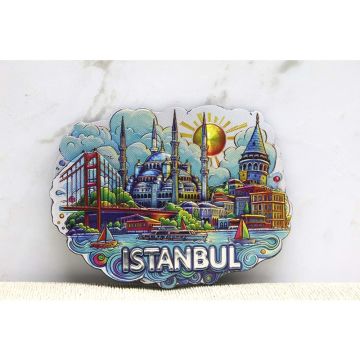 Silikon İstanbul Temalı Magnet (8 cm x 6 cm)