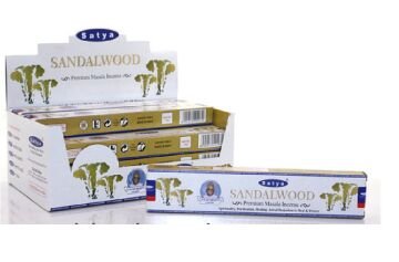 Satya Sandalwood Çubuk Tütsü İncense Sticks (12 Paket x 15gr)