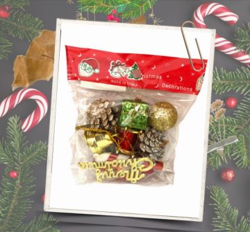 Mery Christmas Yılbaşı Çam Ağacı Süsleri (9 Parça)