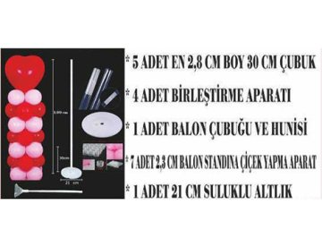 Balon Süsleme Standı Battal Boy (1.60 mt)