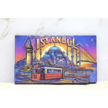 Hediyelik İstanbul Temalı Silikon Magnet (10 cm x 5.5 cm)
