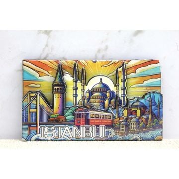 İstanbul Temalı Silikon İstanbul Magnet (10 cm x 5.5 cm)