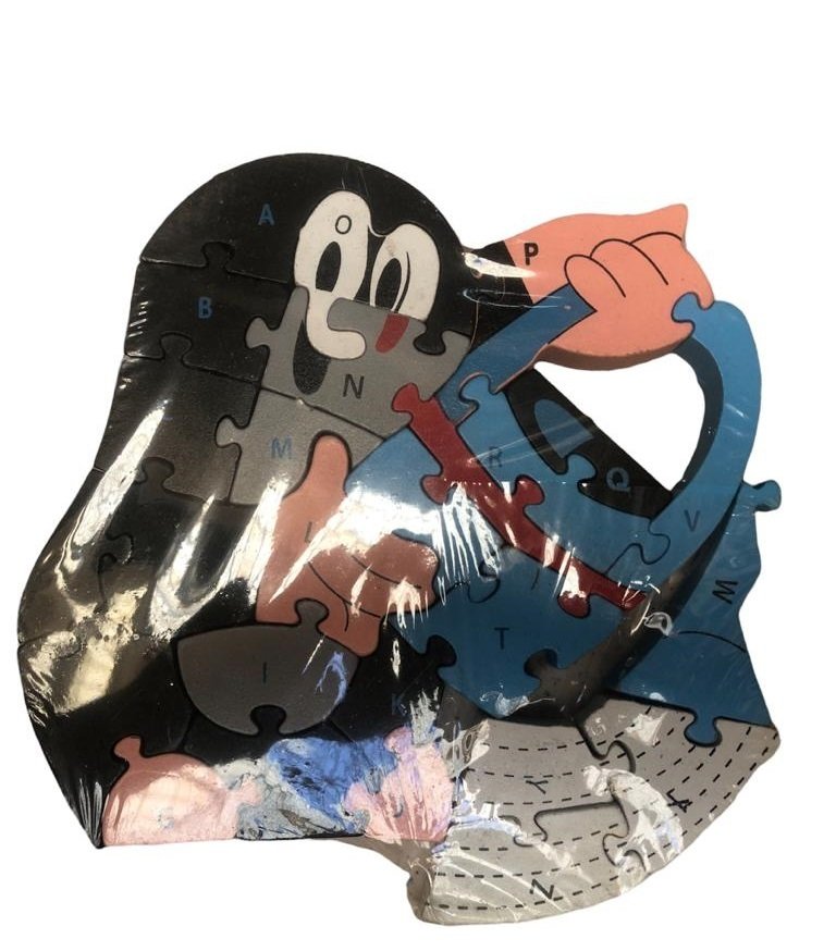 Ahşap Penguen Figürlü Puzzle Yapboz