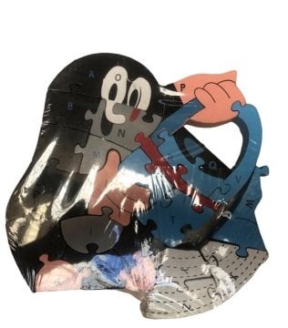 Ahşap Penguen Figürlü Puzzle Yapboz