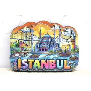İstanbul Temalı Silikon İstanbul Magnet (10 cm x 7 cm)