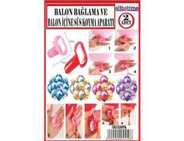 Balon Bağlama Ve Balon İçine Süs Koyma Aparatı (2 Adet)