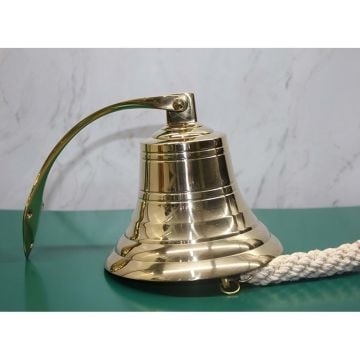 Dekoratif Pirinç Duvara Asmalı Çan (14cm x 13cm)
