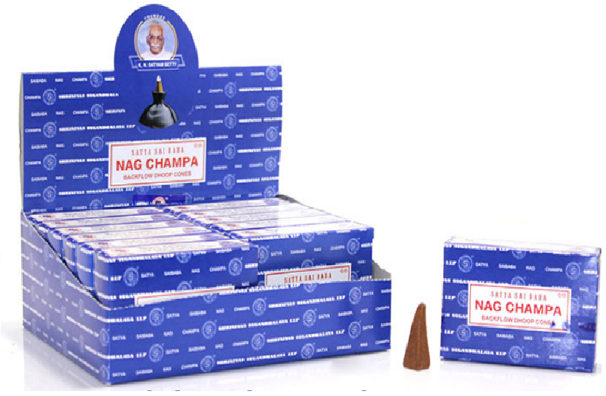 Satya Nag Champa Backflow Geri Akış Şelale Konik Tütsü (120 Adet)