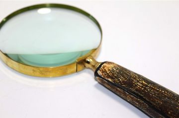 Dekoratif Pirinç Büyüteç (24 cm x 10 cm)