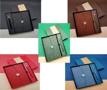 Kutulu Ajanda Defter Ve Kalem Hediye Seti