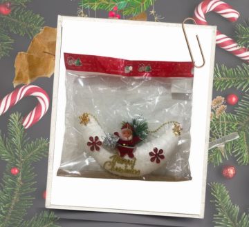 Yılbaşı Çam Ağacı Süsleri Strafor Noel Babalı Süs