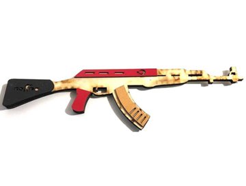 Cs Go Ahşap Kalaşnikof Oyuncak Tüfek