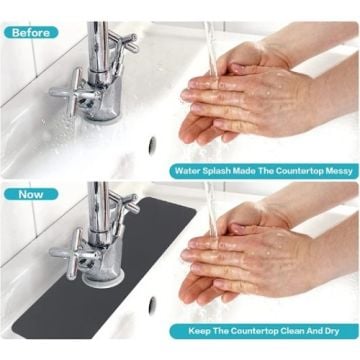Su Emici Sihirli Mutfak Banyo Lavabo Kenar Matı (38cmx13cm)