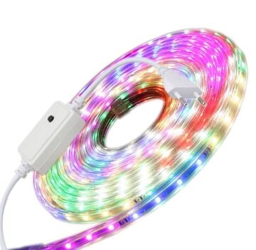Rgb Adaptörlü Şerit Led Dekor Lambası (10 mt)