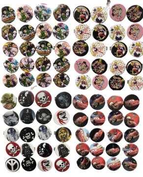 Karışık Desen Rozet (20 Adet)