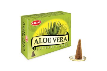 Hem Aloe Vera Cones İncense Konik Tütsü (120 Adet)
