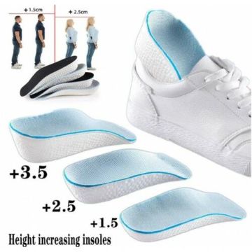 Köpük Tasarım Erkek Topuk Yükseltici Tam Boy Eva Tabanlık 3.5 Cm