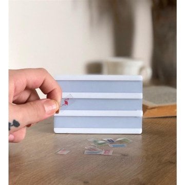 Mini Mıknatıslı Dekoratif Led Mesaj Panosu Lightbox