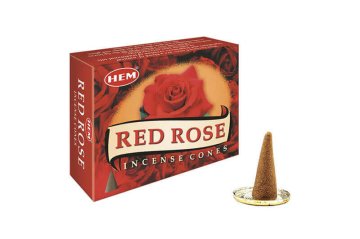 Hem Kırmızı Gül Red Rose Cones Konik Tütsü (120 Adet)