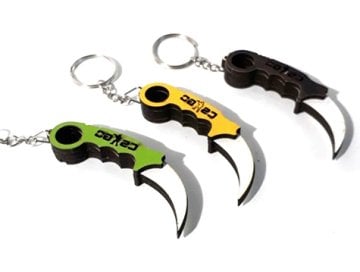 Cs Go Ahşap Karambit Bıçak Anahtarlık