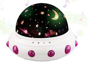 Yıldızlı Müzikli Led Projektör Gökyüzü Gece Lambası
