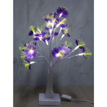 Led Işıklı Dekoratif Çiçekli Masa Lambası (45 cm)
