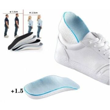 Köpük Tasarım Erkek Topuk Yükseltici Tam Boy Eva Tabanlık 1.5 Cm