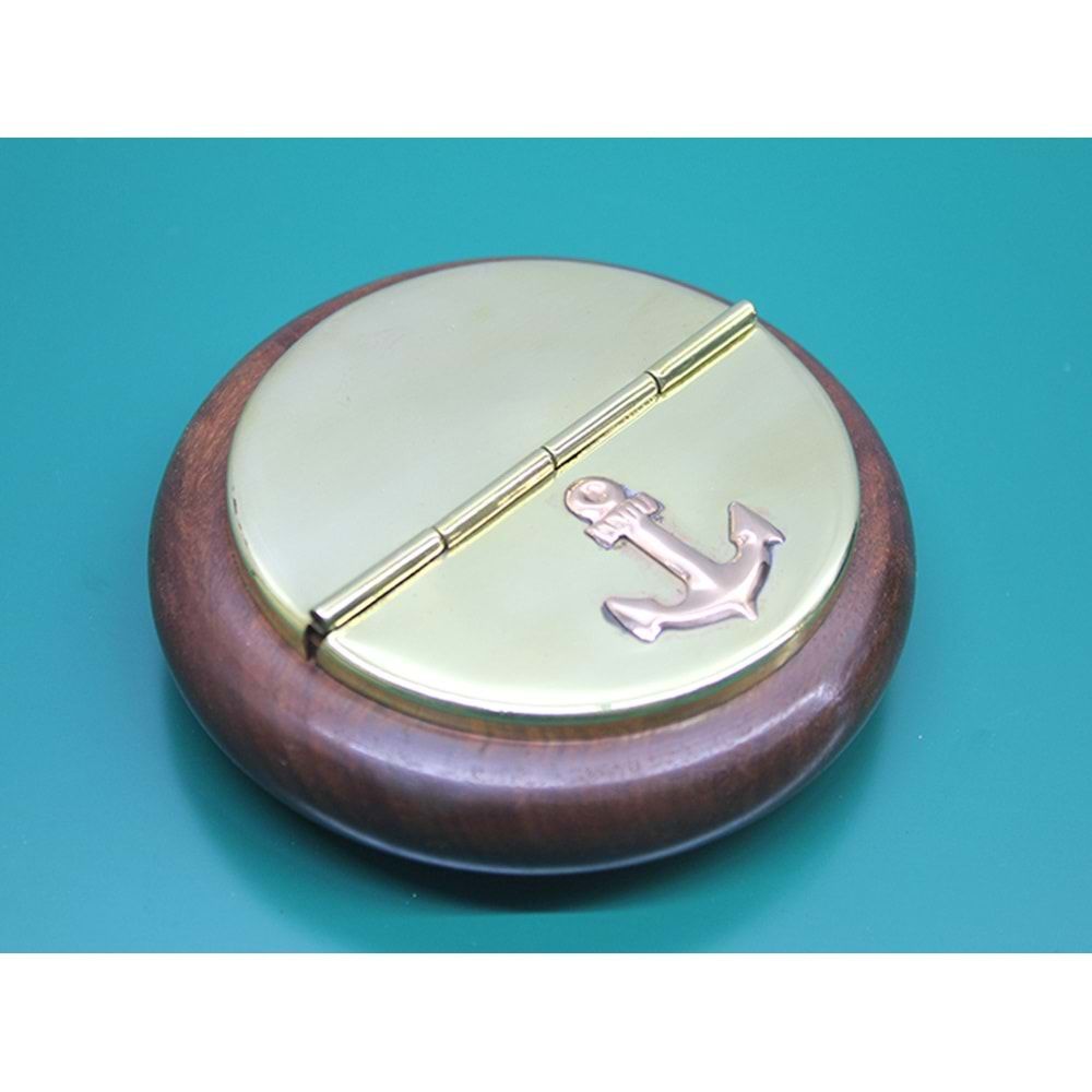Dekoratif Masa Üstü Pirinç Çapalı Küllük (9 cm)