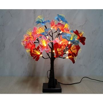 Led Işıklı Çiçek Ağacı Dekoratif Masa Lambası (45 cm)