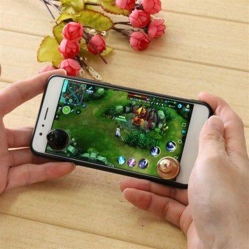 Mini Telefon Ve Tablet Topuzlu Joystick Oyun Kumandası Aparatı