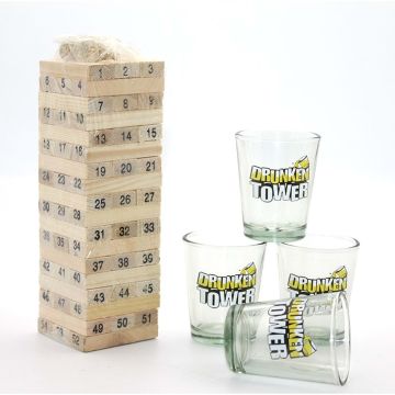 Jenga Shot Oyunu Drunken Tower 17.7 cm