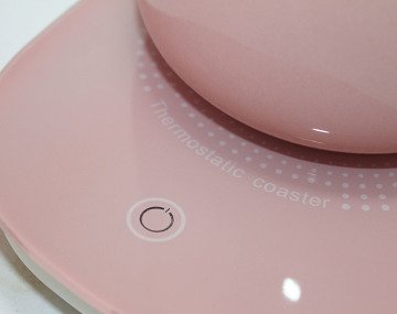 Usb Isıtmalı Pembe Altlıklı Kaşıklı Kapaklı Kupa Bardak