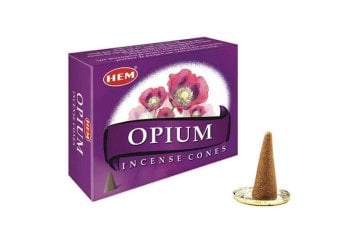Hem Afyon (Haşhaş) Kokulu Konik Tütsü Opium Incense Cones (120 Adet)
