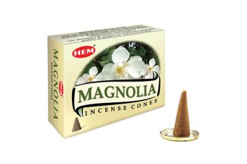Hem Manolya Çiçeği Kokulu Konik Tütsü Magnolia Incense Cones (120 Adet)