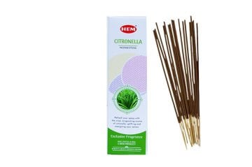 Hem Citronella (Sinek Kovucu) Exclusive Organik Çubuk Tütsü (12 x 25 gr)