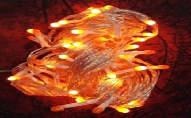8 Fonksiyon Portakal Rengi Boncuk Dekoratif Led Işık (10 metre)