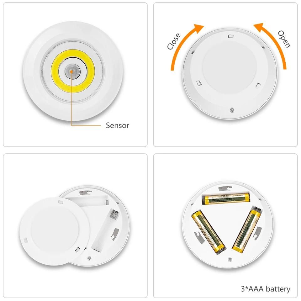 Harekete Duyarlı Sensörlü Cob Led Işık