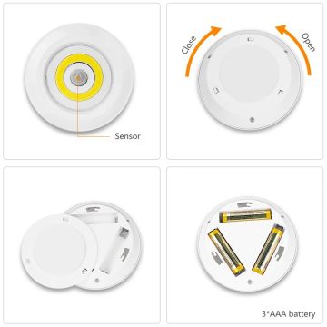 Harekete Duyarlı Sensörlü Cob Led Işık